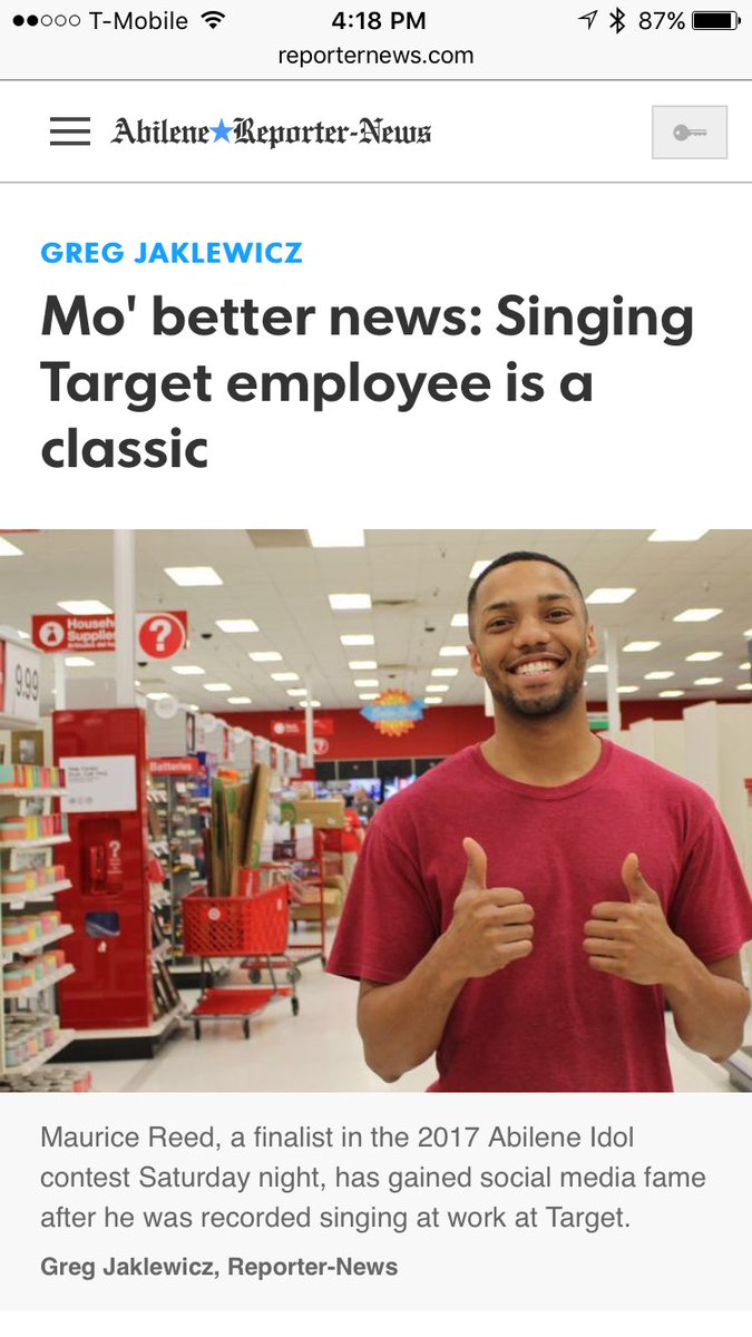 So proud of you Maurice, one of 2017 finalist for Abilene Idol. T0219.