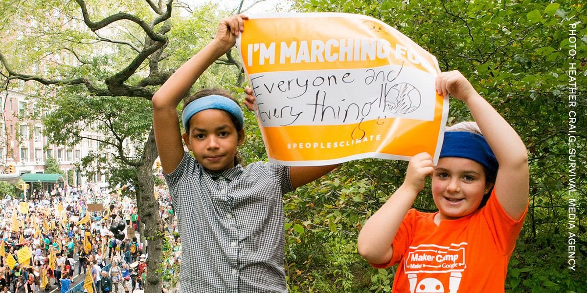 350action's tweet photo. On 4/29 for the People's Climate March, what will you march for? Share your reasons for joining using #ClimateMarch or #PeoplesClimate https://t.co/Mj49RyhpE8