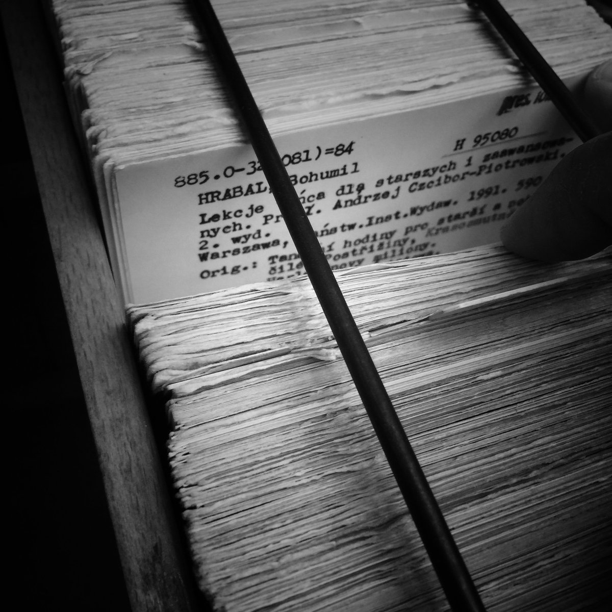 crushedolive's tweet photo. The dream was to read a bit of #BohumilHrabal straight fr #Prague Natl Library, but it's under renovation. So we settled for finding this. https://t.co/bwiJs92Cn1