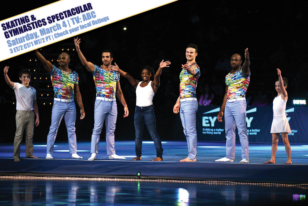 The final broadcast of the #SkatingGymnastics Spectacular is TODAY on ABC at 3p ET/2p CT! Check your local listings!