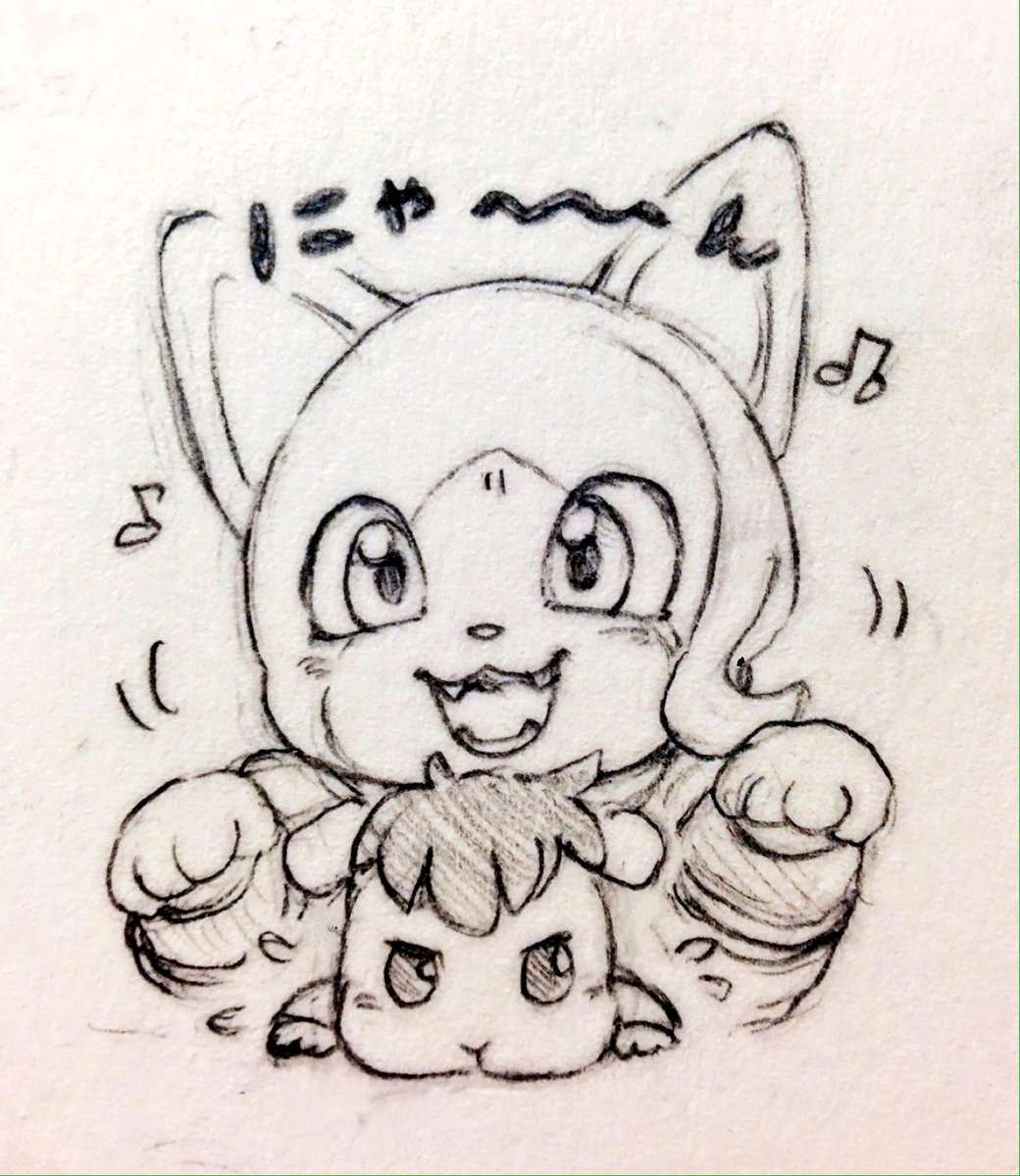 息抜きに✍🏻🐈🐁🐾
今日も夕方5時にはテレビの前なんだ…原稿進めながらというおまけ付きなんだ…分かってるんだ…!! 