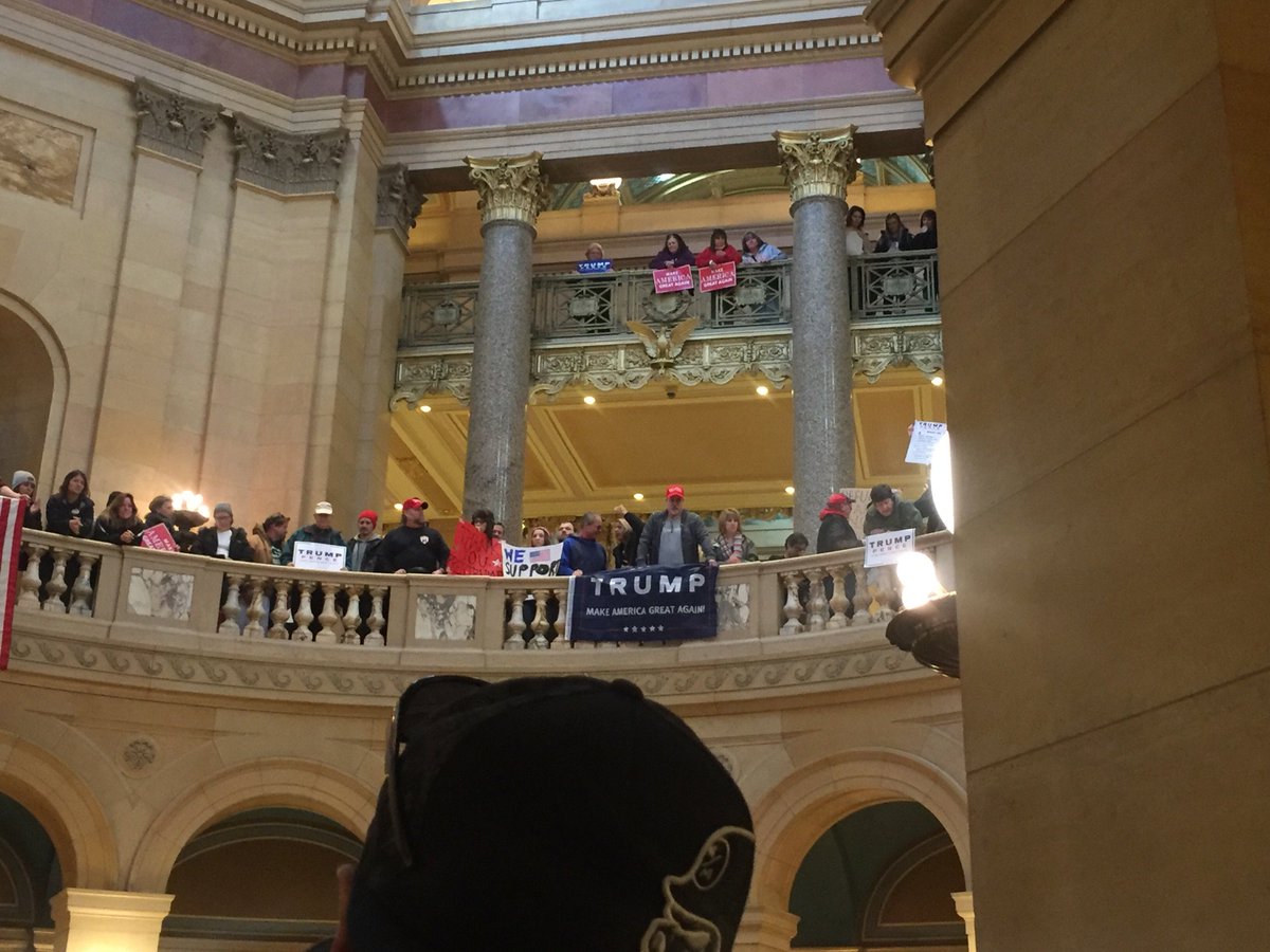 Great turn out for the #March4Trump in St. Paul @ChrisFieldsMN @KeithSDowney #mnleg