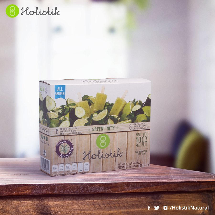 HolistikNatural's tweet photo. Con #Greenfinity libera tus sentidos y conéctate con lo natural.
Cada paleta cuenta con sólo 20 calorías. #Holistik https://t.co/yxR0aou97M