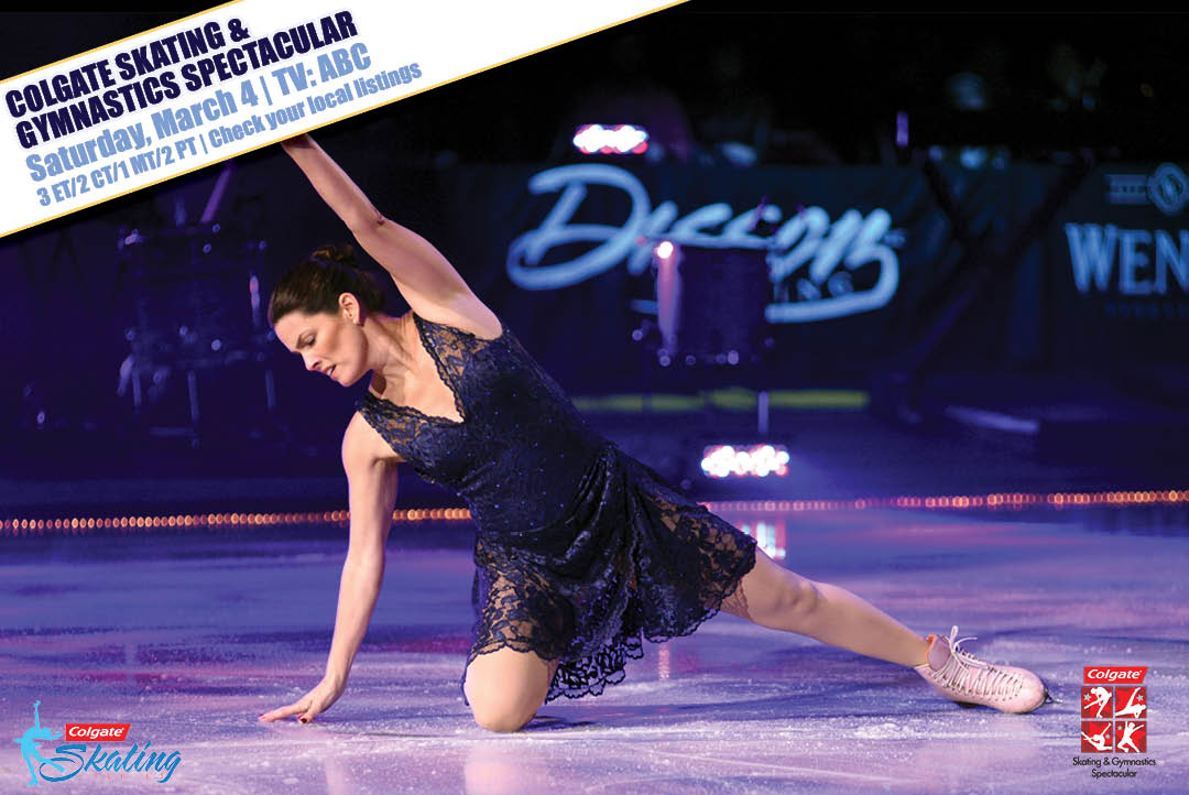 Less than an hour until the start of the #SkatingGymnastics Spectacular on ABC! #ColgateOnIce