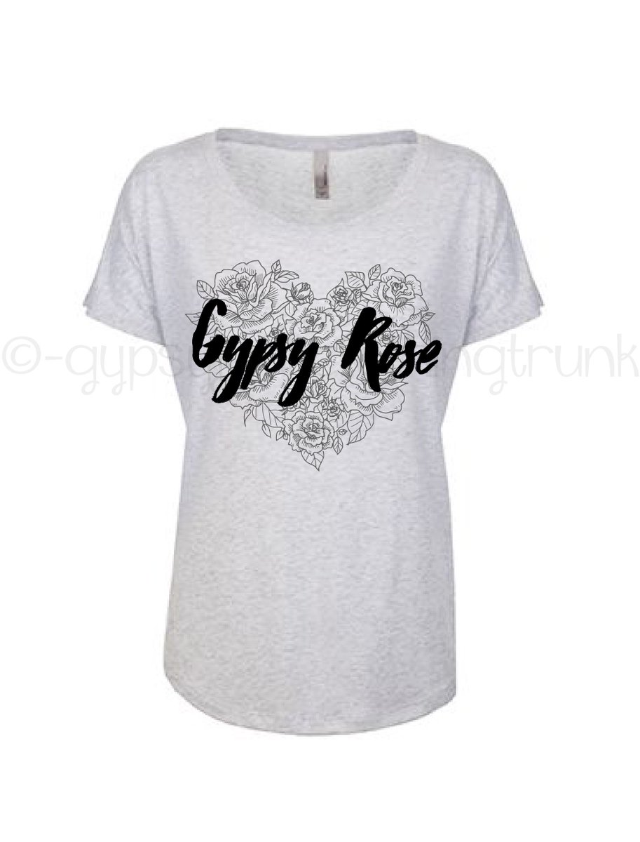 Gypsy Rose Flowy TShirt - Perfect Style for Leggings and being cozy on the go! #gypsyrose #gypsytop #roseshirt #etsy ow.ly/agbM309AuTa