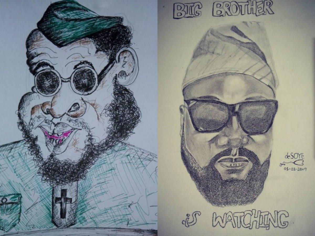 BBNaija's tweet photo. From the ridiculous to the sublime, we loved every single #BBPortrait you guys sent to us! Check out our favourites: https://t.co/2pOqOIwWwM https://t.co/HvyB6Mp7WO