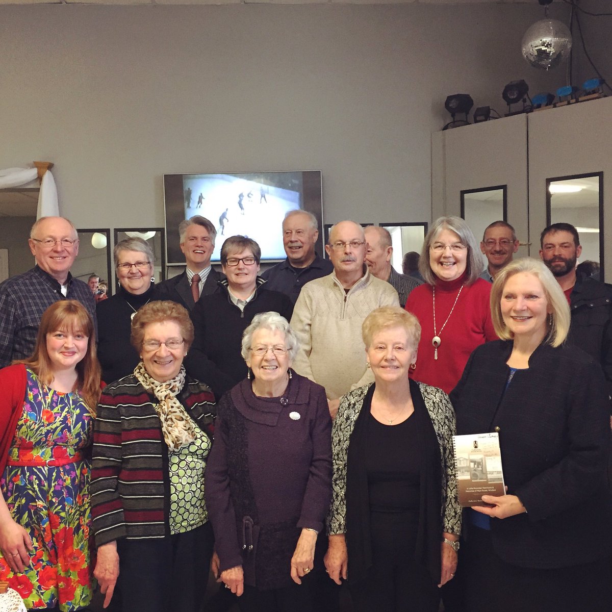 TerraMBarrett's tweet photo. Photo from today's #merchantsofMainStreet #bookletlaunch in #grandfallswindsor 
#mainstreet #windsor #newfoundland #nlheritage #oralhistory https://t.co/lFzjQYbUTL