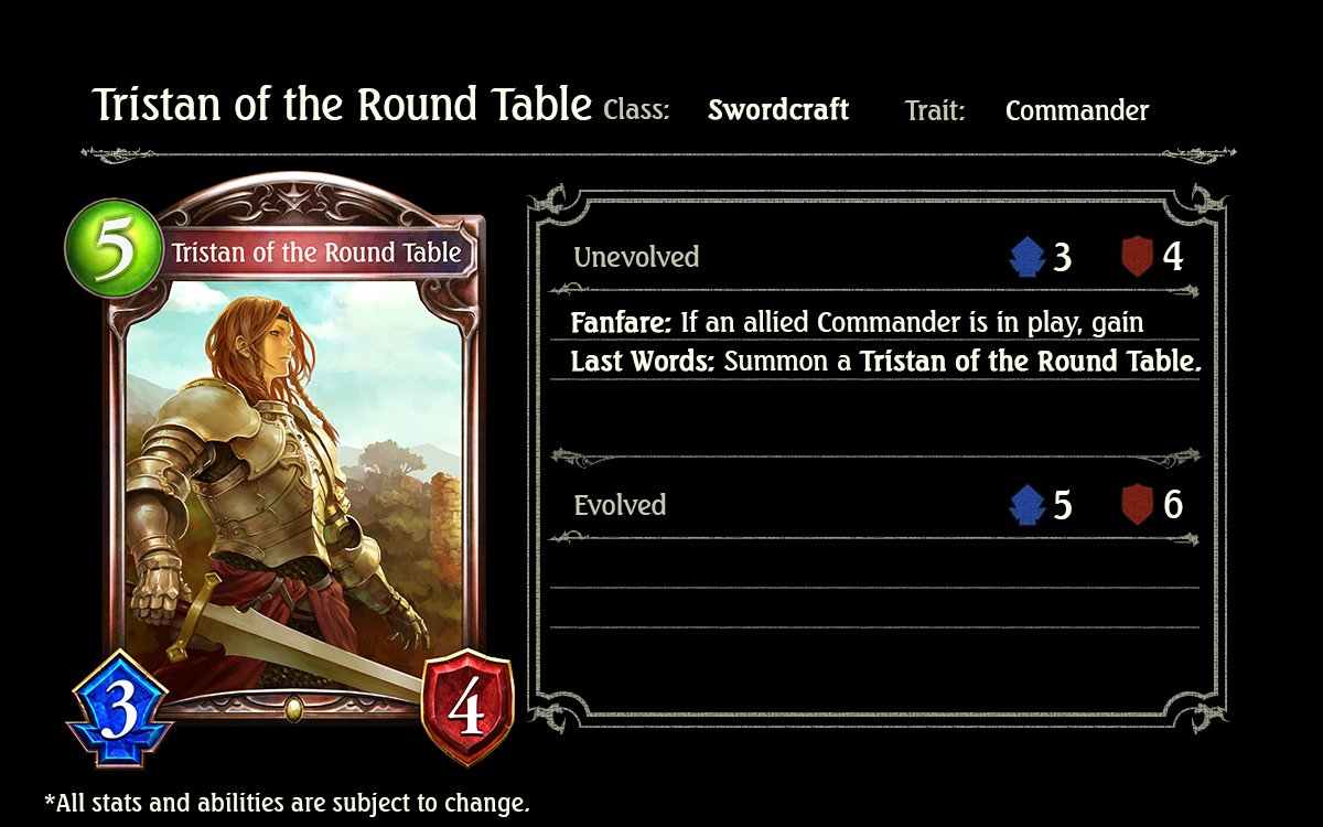 Shadowverse On Twitter Shadowversegame The Correct Trait For Shadowverse On Twitter Shadowversegame The Correct Trait For Tristan Of Round Table Is Officer Apologies Error