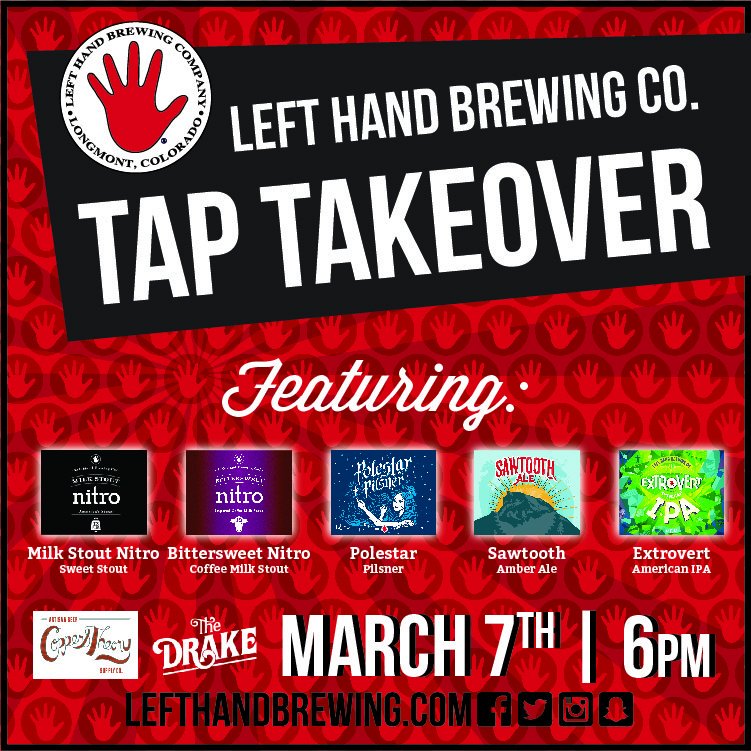 Andrew Simpson (@ajsimpsonbc) on Twitter photo #YYJ, mark your calendars for Tues & join us at <a href="/thedrakeeatery/">thedrakeeatery</a> for a <a href="/LeftHandBrewing/">Left Hand Brewing Company</a> launch. #PourHard #yyjevents #victoriabc #craftbeer #YYJ, mark your calendars for Tues & join us at <a href="/thedrakeeatery/">thedrakeeatery</a> for a <a href="/LeftHandBrewing/">Left Hand Brewing Company</a> launch. #PourHard #yyjevents #victoriabc #craftbeer