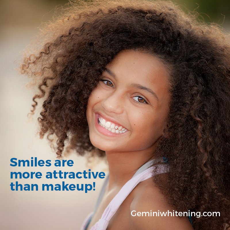 geminiwhitening's tweet photo. Smiles are more attractive than makeup! https://t.co/326yNV8ouV