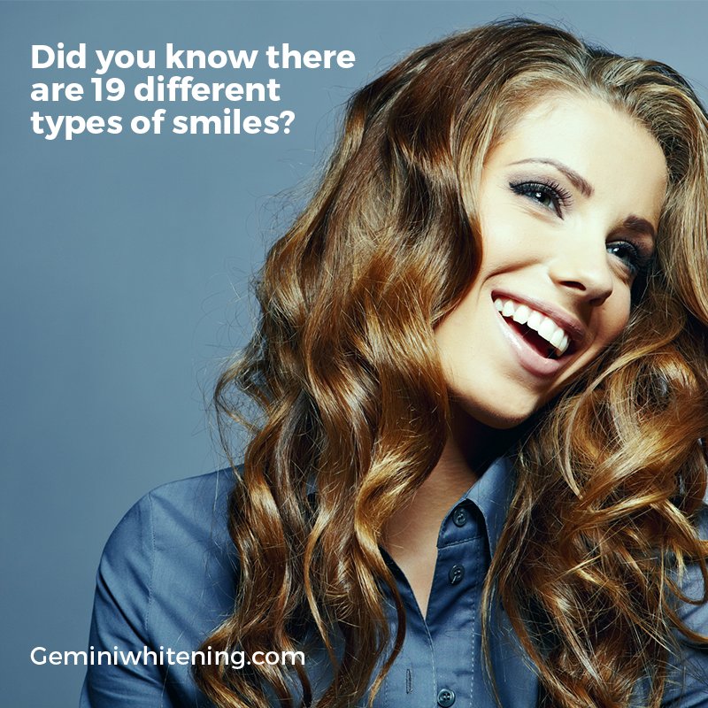 geminiwhitening's tweet photo. Did you know there are 19 different types of smiles? https://t.co/Osqfu3eSIm