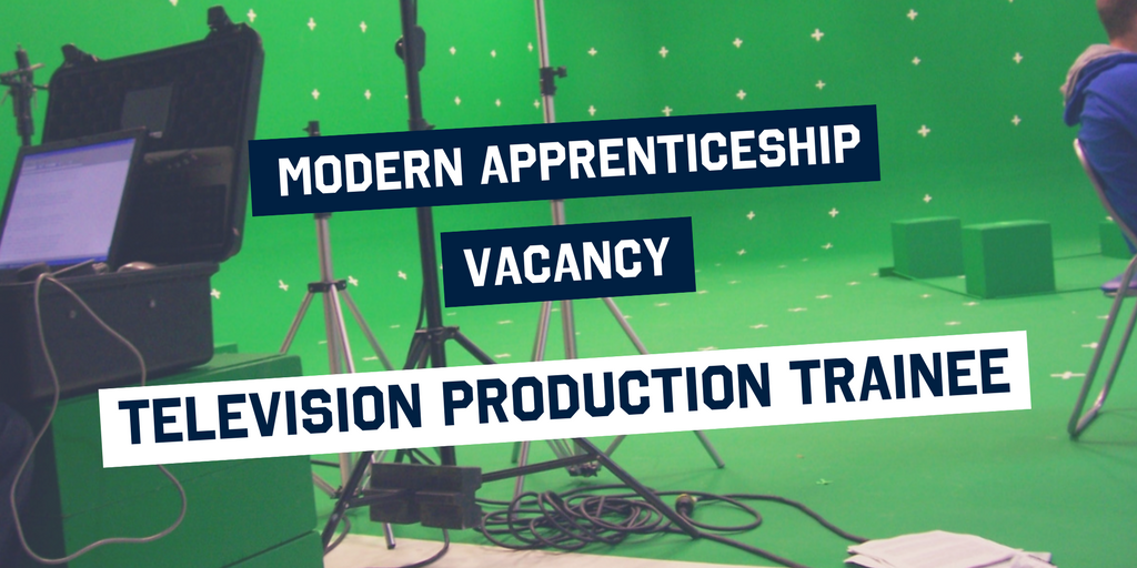 apprentice_scot's tweet photo. Television #Production Trainee Modern Apprenticeship vacancy in #Glasgow. Apply by 7 March. @CofGcollege https://t.co/x5AIfPfdkT https://t.co/3qXwH9OM9t