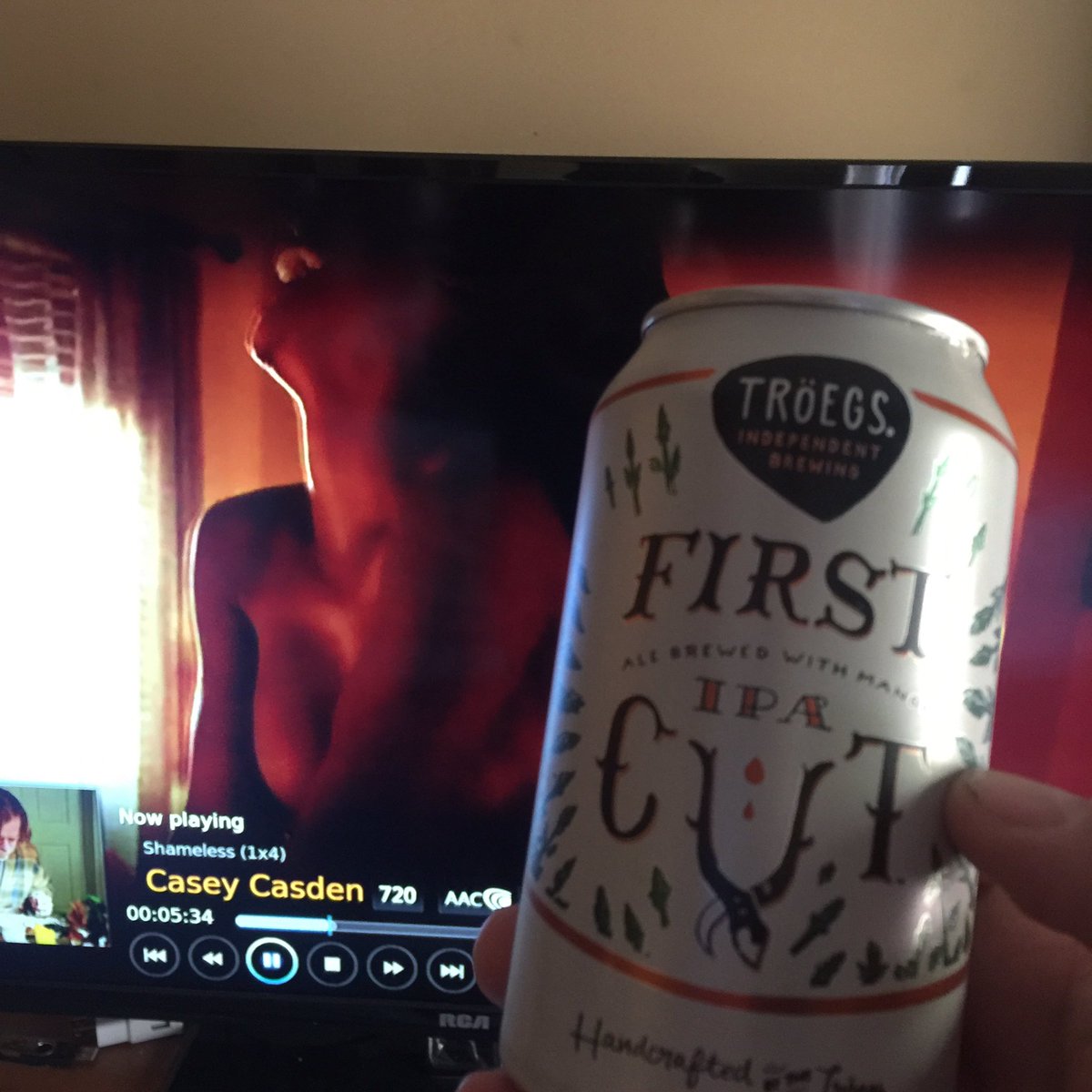 TheBeerShopRich's tweet photo. No business like the beer business- drinking a @TroegsBeer &amp; watching Shameless- loving the weekend https://t.co/SBzywMbwky