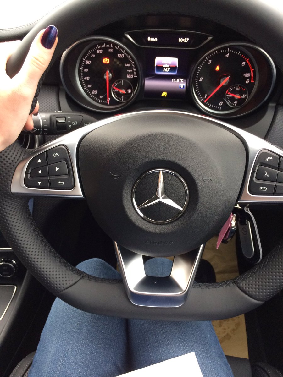eve_craddock's tweet photo. Please don't catch fire 😱 #Mercedes #newcar https://t.co/gxOaoFdAbn