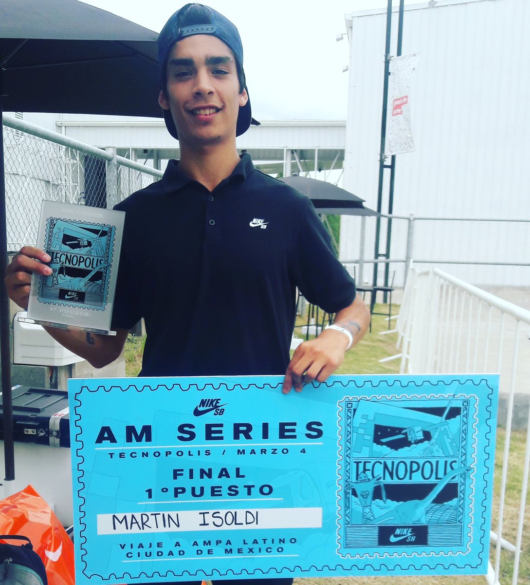 skateargentino's tweet photo. Felicitaciones @martin.isoldi ganador de la final del #nikesb #amsseries y se va directo a la final latina del #ampa en #mexico https://t.co/JKZFubNNZU