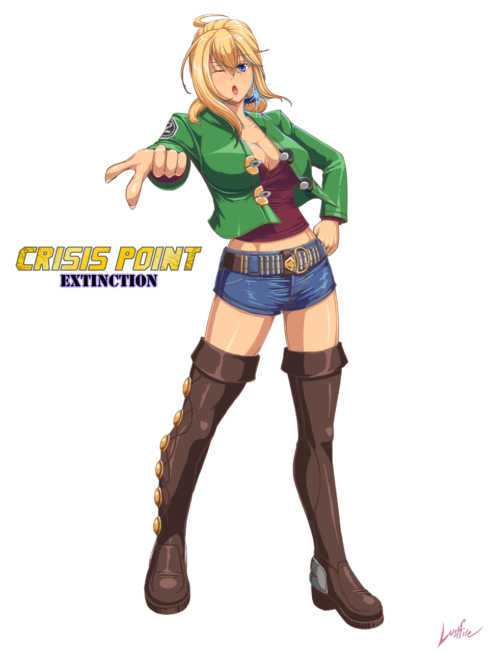 “Here's some more SFW art of Alicia, Crisis Point: Extinction&#...