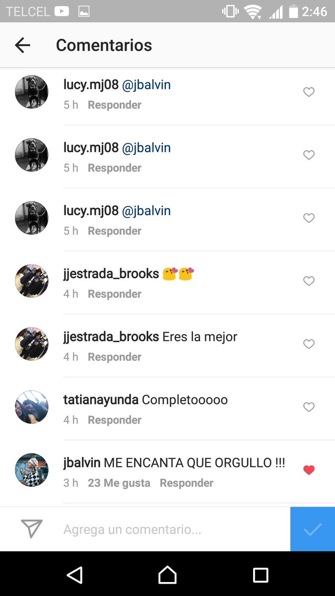 lucymj08's tweet photo. Cuando me la paso mencionando a @JBALVIN en los comentarios y PUM!!!
De repente veo que comento el cover de @KarenMendez_KM  y @Juackomusic https://t.co/JfgcapUHO2