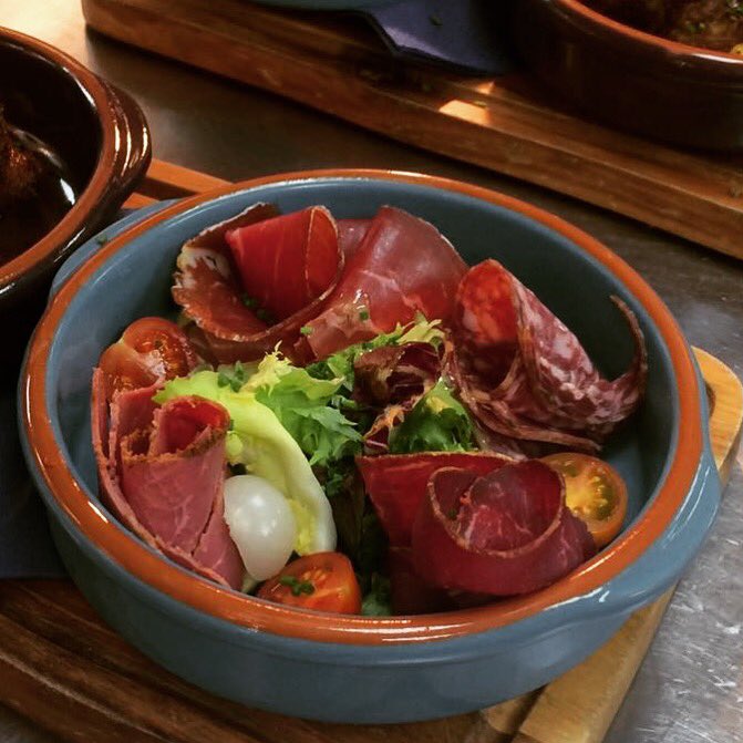 A selection of Welsh cured meats #WelshTapas #Gower #GoodFood #firstsaturdayofeverymonth