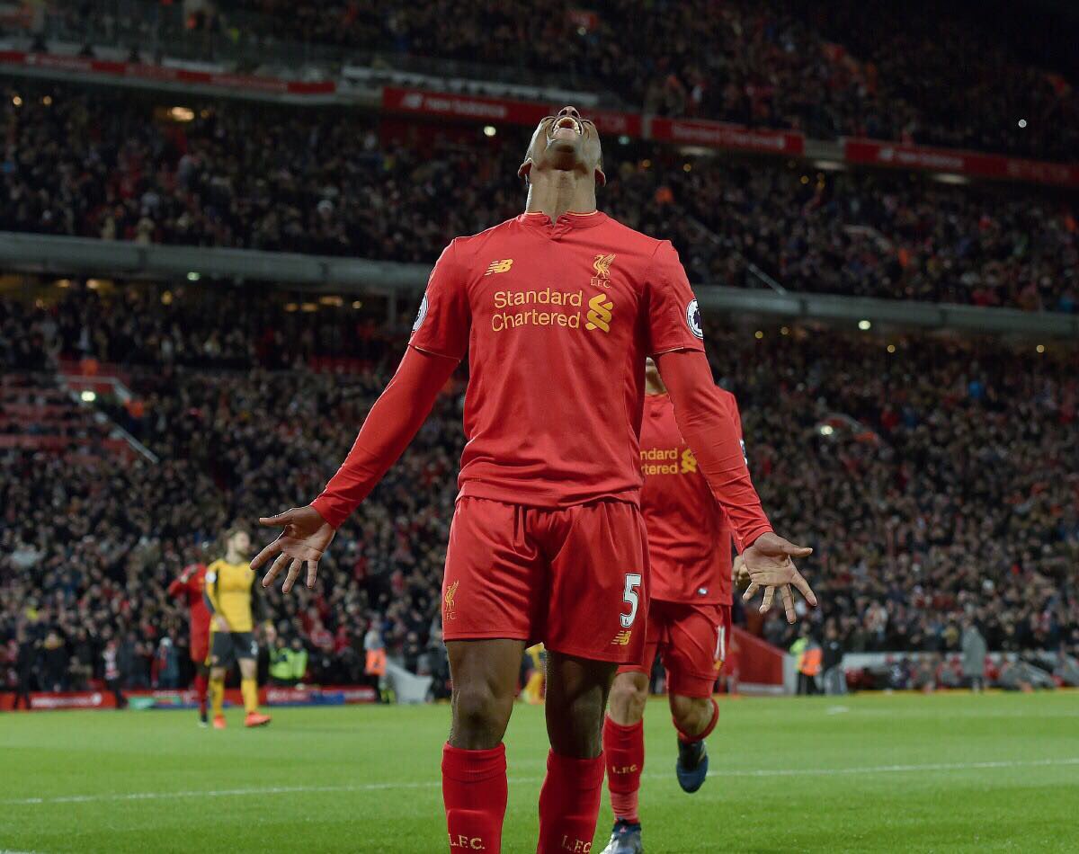GWijnaldum's tweet photo. What a win! Unbelievable atmosphere! Thanks for the great support 🔴 https://t.co/l019zy9QZ8
