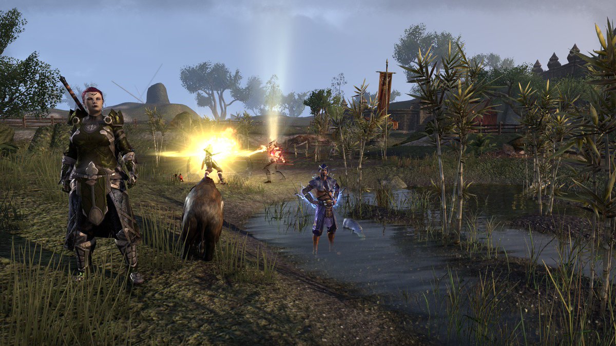 EscapistFanatic's tweet photo. Fight Night at Laughing Moons Plantation in Khenarthi's Roost! #TheMovingCastle #TMCGuild #ESO #OneTamriel https://t.co/xZaiXpSs8A