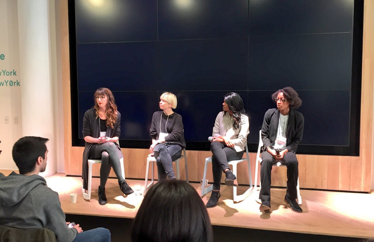 mollieruskin's tweet photo. Loved hearing from these women at #nycSoData 'bout public sector #servicedesign #FierceandNerdy @sarahlidgus @shantimariam @_little_birdtw https://t.co/W6t2ftuvF9