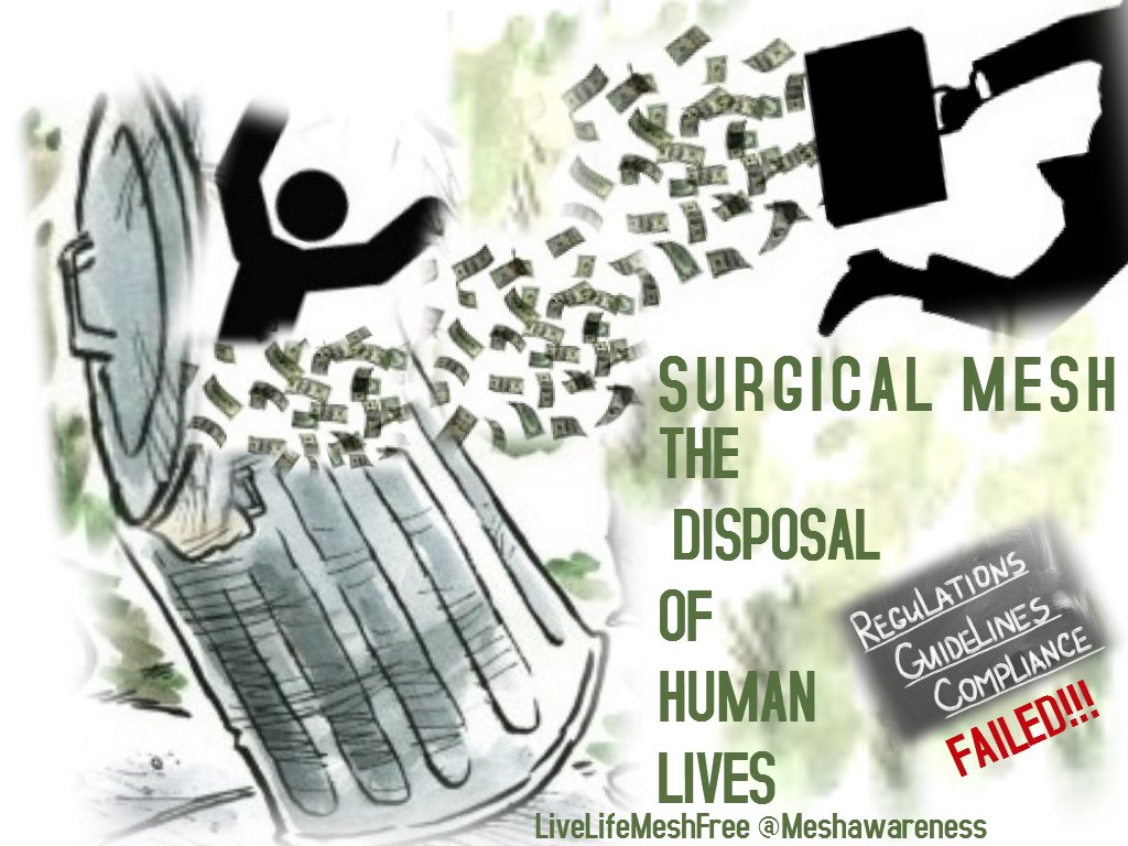 JanUrban12's tweet photo. Hernia &amp; Pelvic Mesh #OfferingNoEvidence Pathological Untruths of #Ptsafety &amp; Efficacy Sabotaging Lives Harms4Profits #CleanUpThisMesh https://t.co/mZ8QO6aLH0