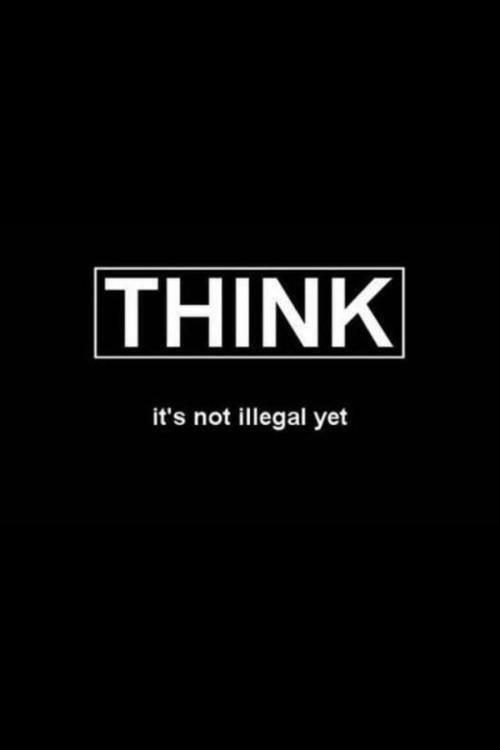 shelleyshanna's tweet photo. Think - It's not illegal. Yet.

#ThinkBIGSundayWithMarsha #makeyourownlane #defstar5 #mpgvip https://t.co/DVzfJs1L9d