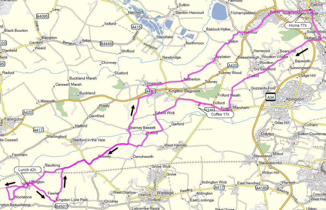 Sunday ride to Frilford and Uffington - 5th March. oxfordcycling.uk/rides-and-even…