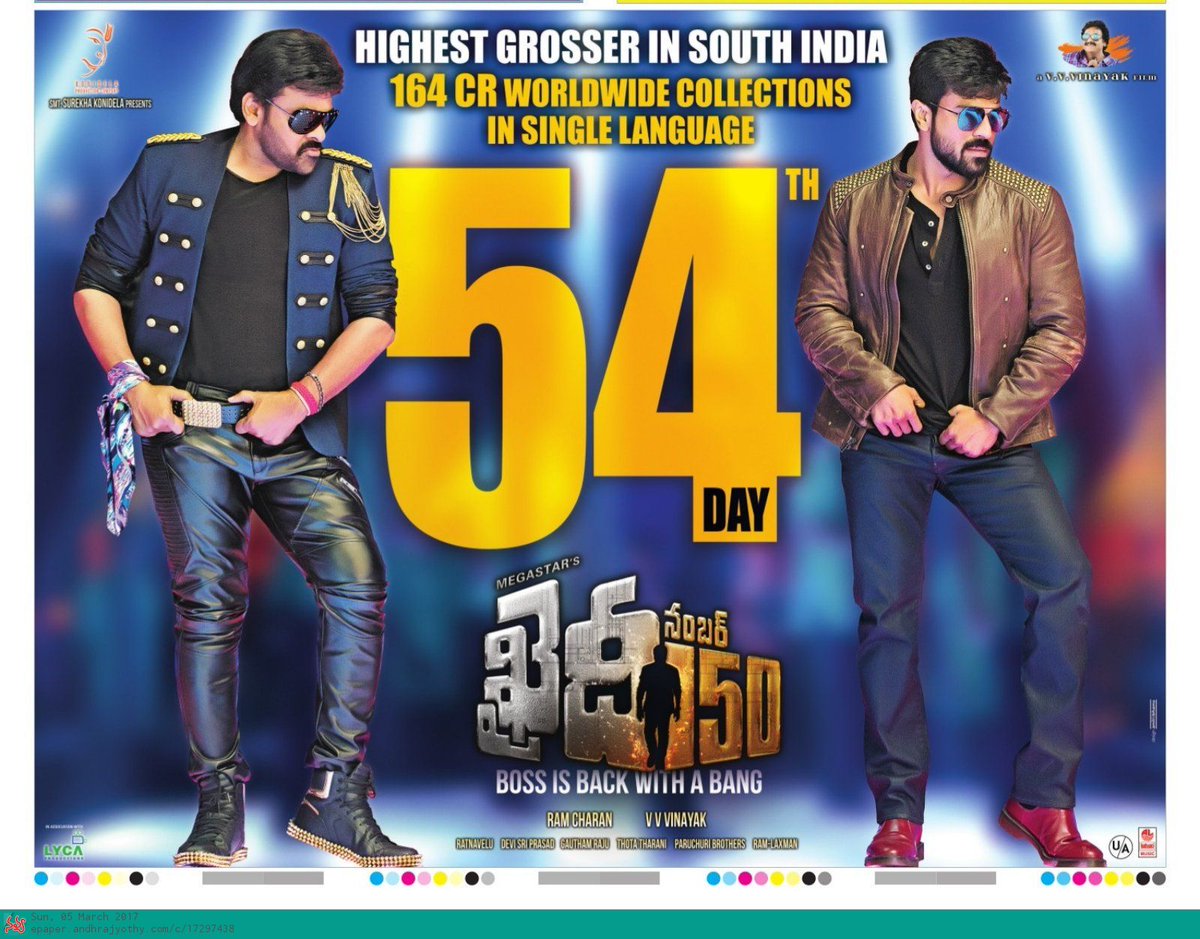 urs_ms's tweet photo. #KhaidiNo150 Worldwide 164 Cr - Highest Grosser In Single Language 👌👍👍 #MegaStarChiranjeevi https://t.co/GsVWxEU2dL