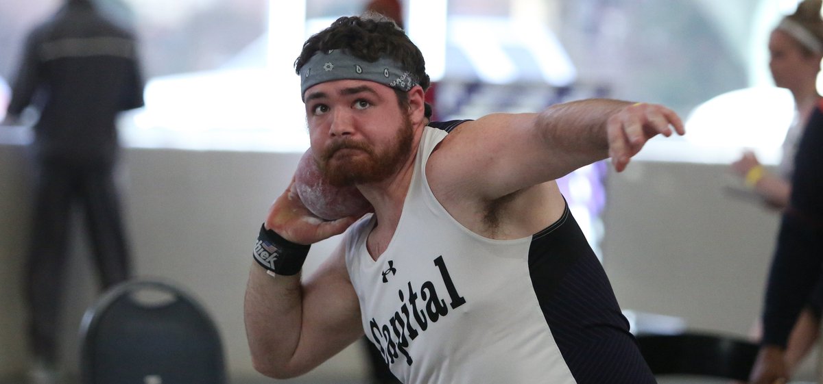 cap_athletics's tweet photo. Fraser Smith upped his status on the Cap All-Time Indoor list as one of a few performances at ONU! https://t.co/dJcITiDphw #capmtf #capfam https://t.co/kZVEne0wAy