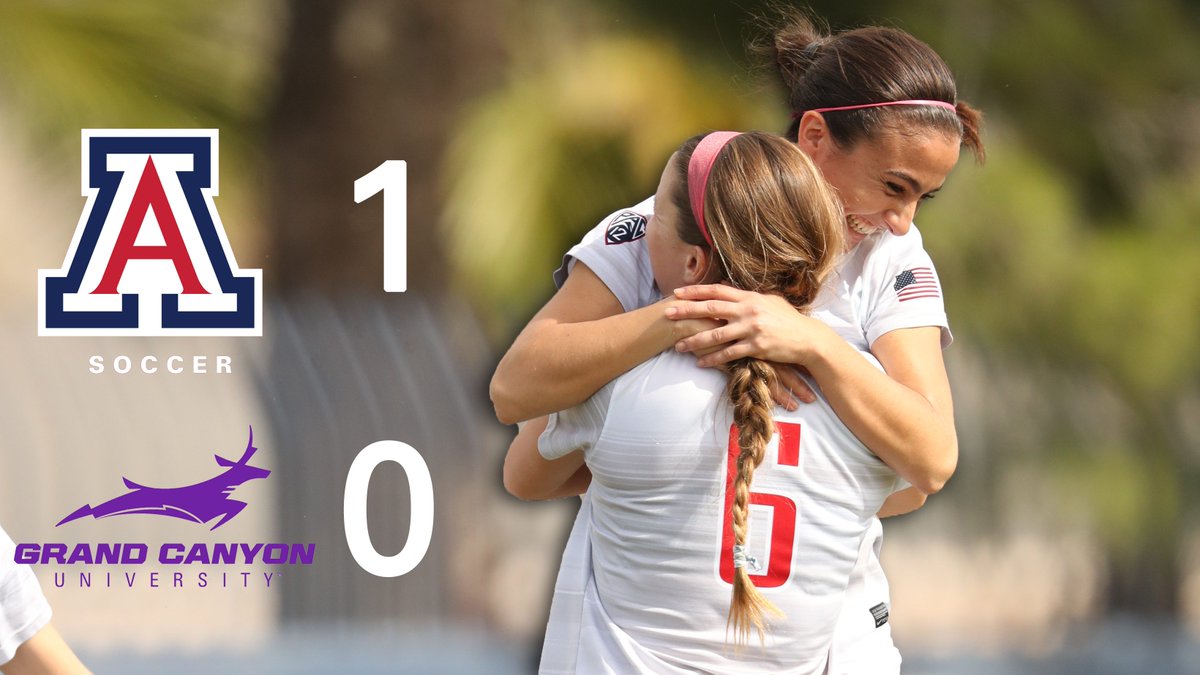ArizonaSoccer's tweet photo. That's it! Arizona takes down GCU 1-0 in Phoenix. #BearDown #BuildingALegacy https://t.co/NhHzP91Ibb