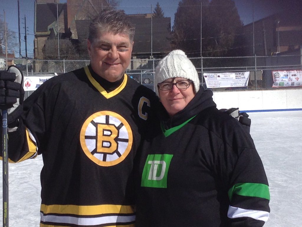 Met Ray Bourque at the Brockville Winter Classic today. It was a cold day but we had fun!!