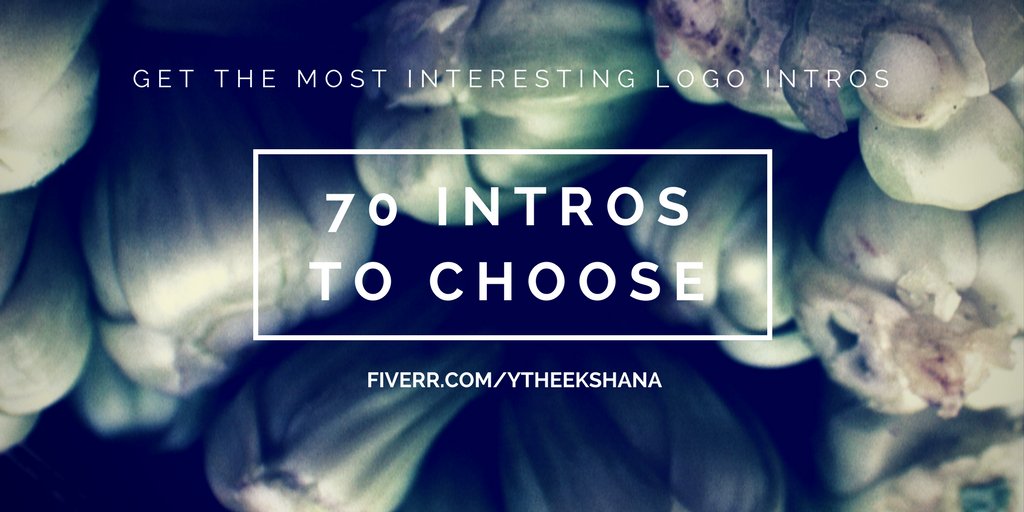 logointros's tweet image. Get the Most Interesting Logo Intros, YouTube Intros etc.
#Intro #YouTube #Reveal #Logo #Fiverr
buff.ly/2mmEqZr