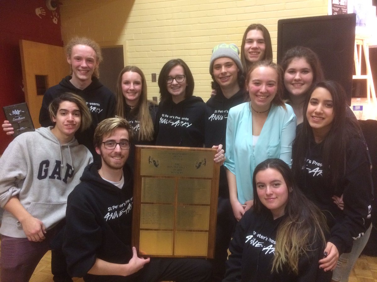 MsMcDrama's tweet photo. Congrats to Thomas and Max for awards and whole group for the special Don Mcfayden award @SMCDSB_PET https://t.co/P4QcSwkXKX