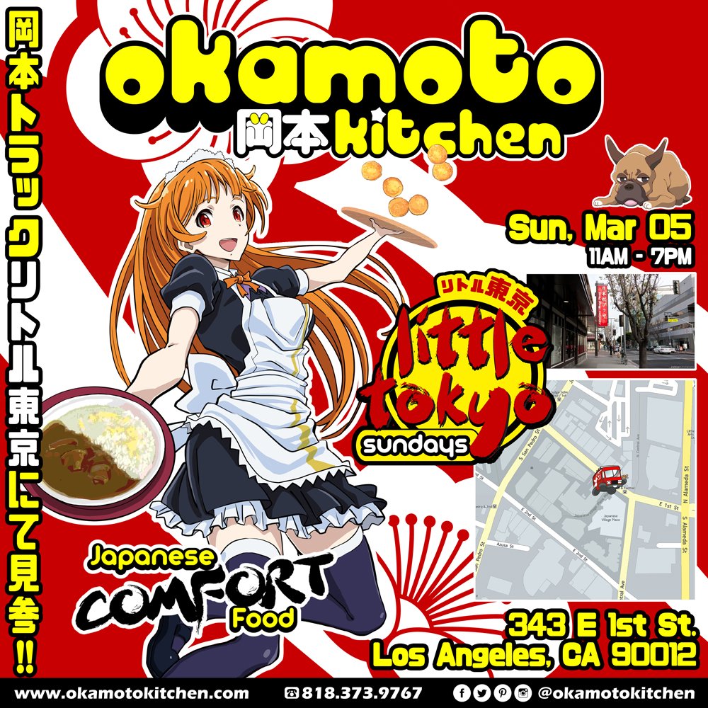 #LittleTokyo, keep an eye out for us at 343 E 1st St. from 11a-7p tomorrow! We'll be there for you!