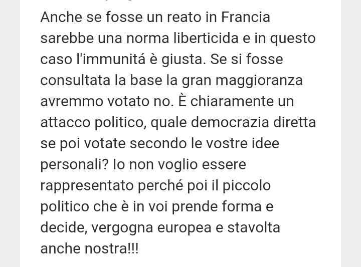 BarbaraRaval's tweet photo. Ecco un grillino che comincia a capire che i vertici del partito stanno ingannando la base. #M5S 
#MarineLePen https://t.co/dlr4ZWFhoZ