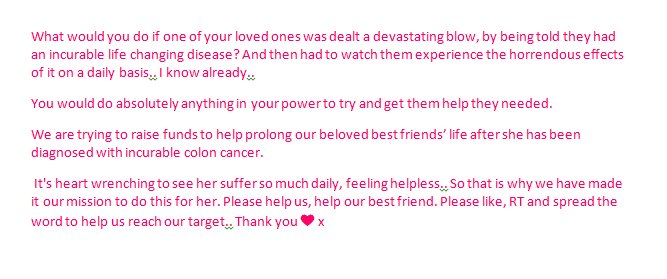 Cure4coley's tweet photo. Please help us spread the word to raise funds to help prolong our best friends life #coloncancer #donate #fundraise https://t.co/igyU89GrPg https://t.co/nSoOIYRO7g