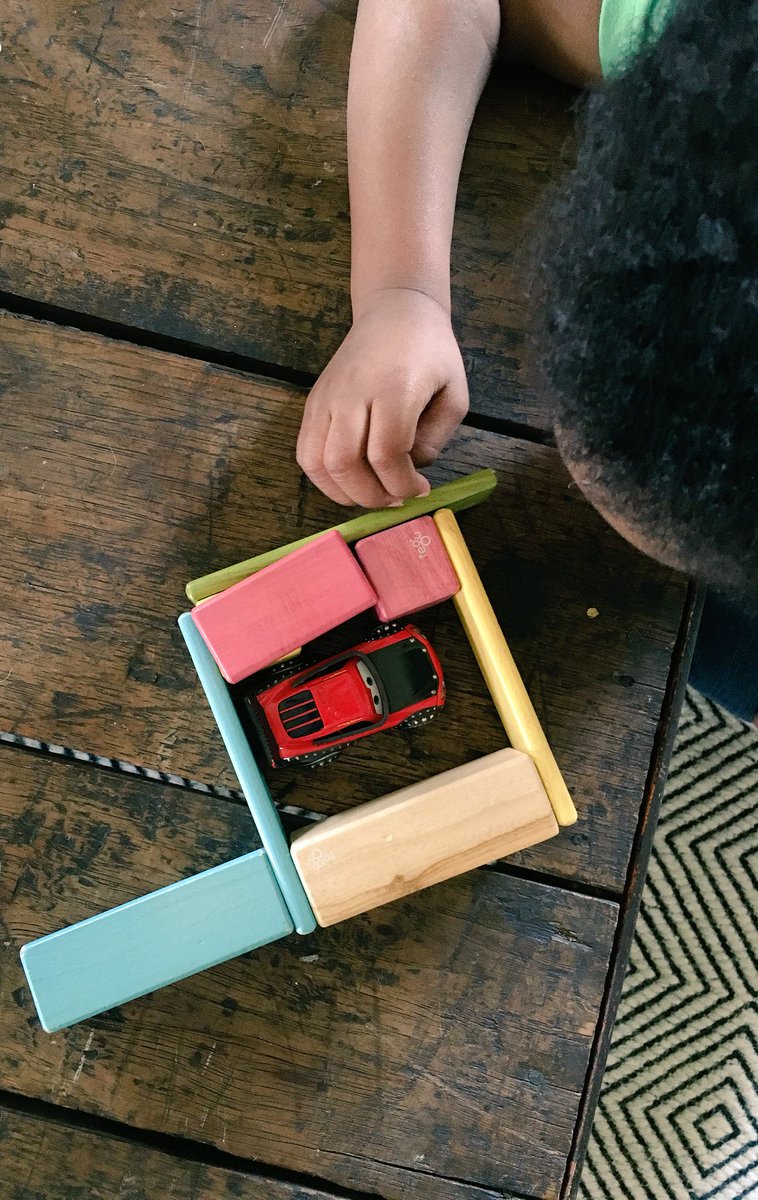 thehollidayco's tweet image. Little hands ❤️ @Tegu blocks! My 3 year old can't get enough.