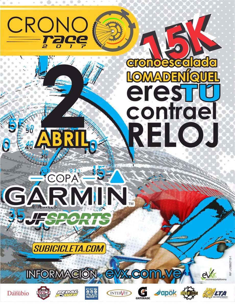 DeportesEVX's tweet photo. @JFSportsVe @subicicleta @Avila_Burger @pastedanubio @pedalpower_ve @ciclozona @intervit_ve @GatoradeVzla @CcsMultiSport https://t.co/0x5pgjwqJO