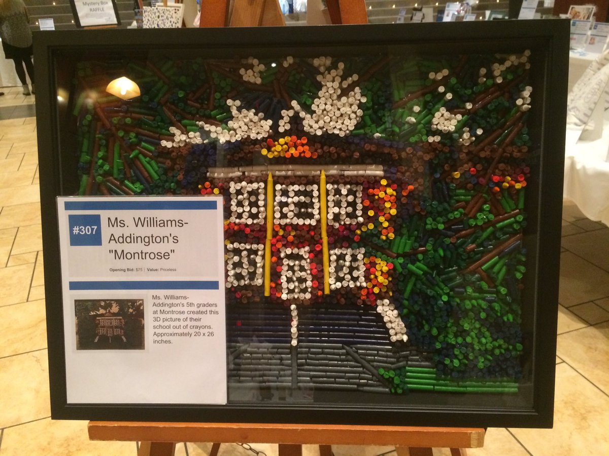 Montrose artwork represented well at <a href="/BexleyEdFound/">Bexley Ed Foundation</a> BRAVO Event tonight.