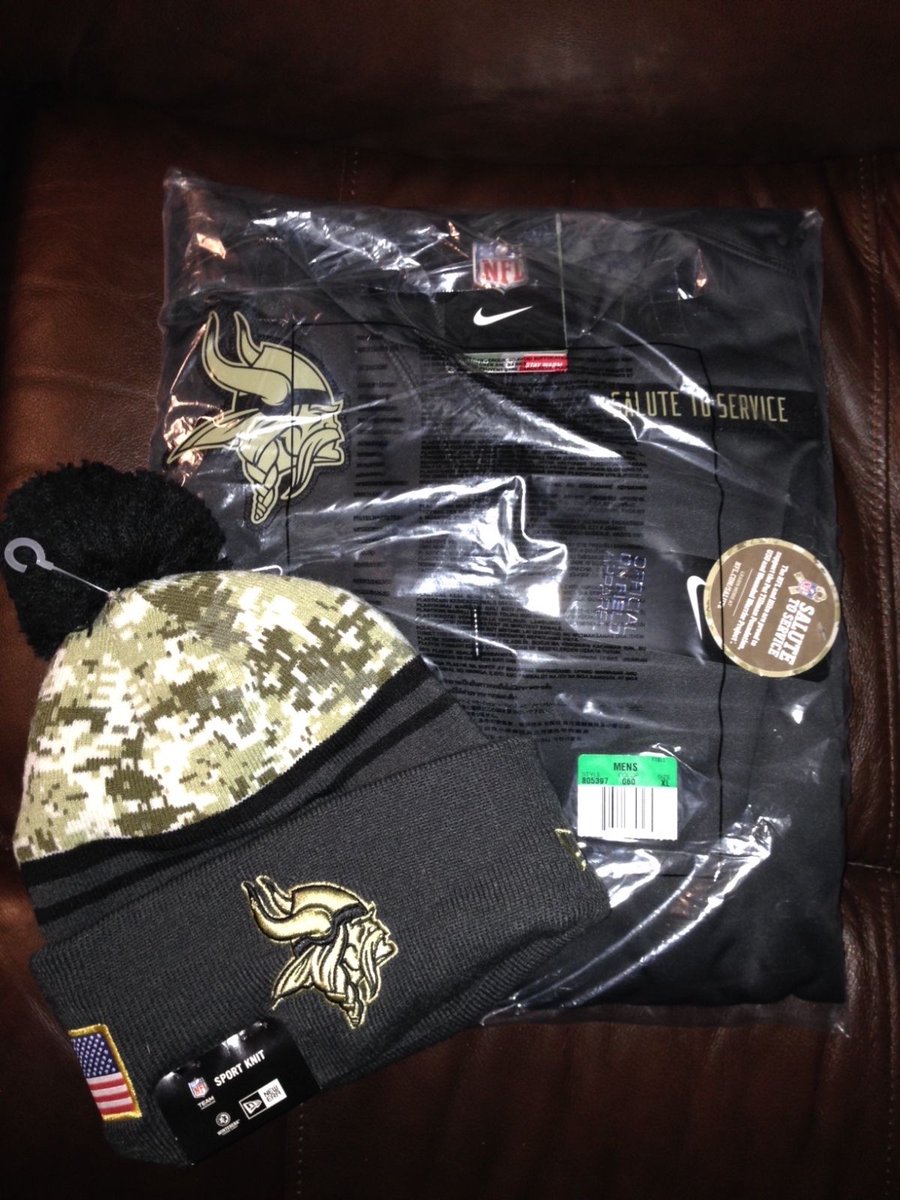 salute to service vikings hat