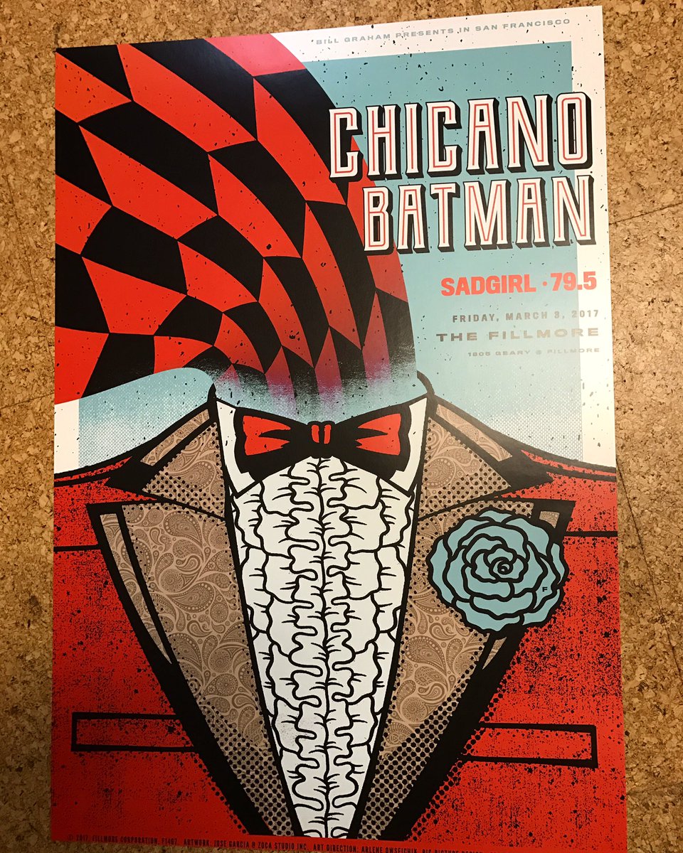 Metro_Matt's tweet photo. Another #fillmoreposter for the collection thanks to a kick-ass show from @chicanobatman #FreedomIsFree @fillmoresf https://t.co/E4wgTNSFLm