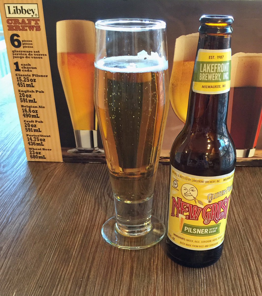 1978Brewing's tweet photo. Had @lakefront #NewGrist #Pilsner tonight in proper pilsner #barware from @LibbeyInc. May have to expand beyond #IPA more often! https://t.co/fdpgfC9U40
