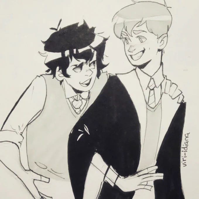 I couldn't!! @todoyamas #HarryPotter #CursedChild #AlbusPotter #ScorpiusMalfoy #doodle I'll do a cleaner version later of this boys ❤️ 