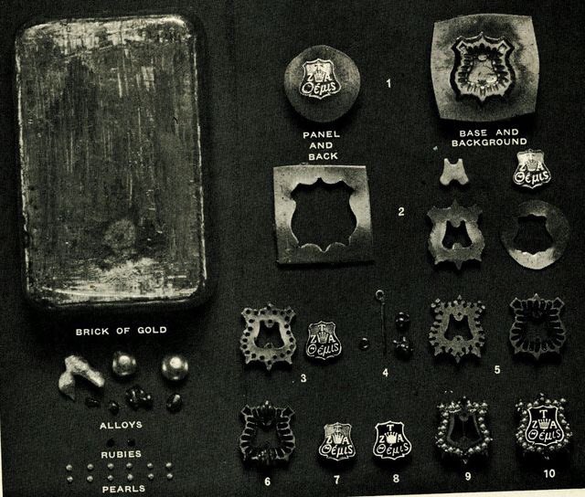 NashvilleZTA's tweet photo. This pic from the Jan. 1950 Themis shows how the ZTA badge was made! Remember, wear your badge Monday &amp; send a pic to ztanashville@gmail.com https://t.co/6JZbpg275w
