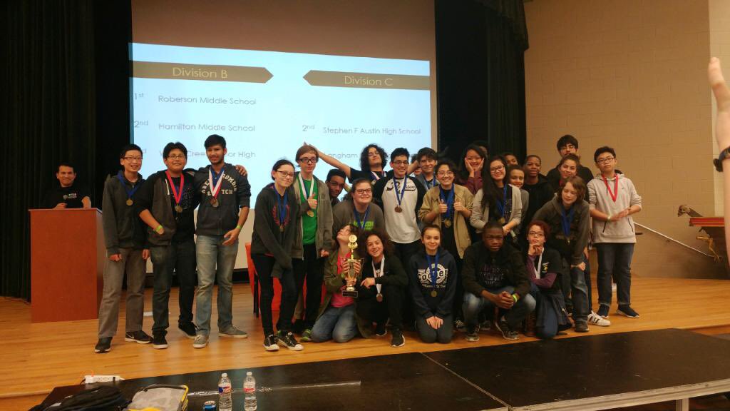 Congratulations! So proud! <a href="/RobersonSpring/">Roberson Middle School</a> 1st place at Regional Science Olympiad <a href="/SpringISD/">Spring ISD</a> <a href="/neelam403/">neelamsingh</a>