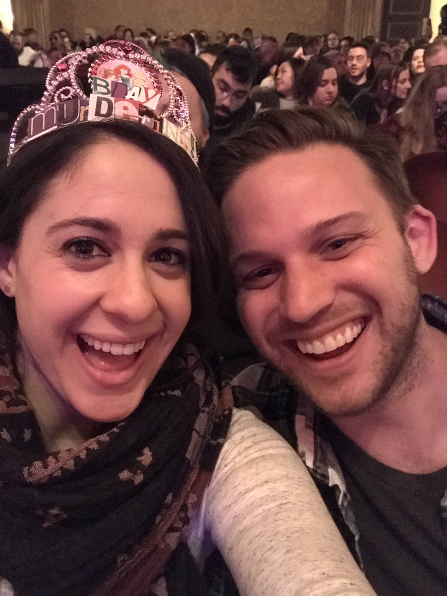 DaniSimonSays's tweet photo. @MyFavMurder bday murderino here! After buying 4 tickets we made it! (Bf left tix at home so we bought the last 2!) best present ever. https://t.co/i1GgCN5FkL