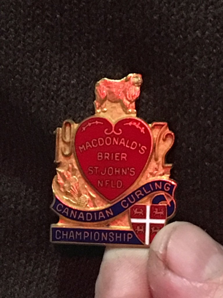 drsinnott's tweet photo. Enjoying the Patch! We've got a pin from the 1972 Brier. Any takers?! #Brier2017 https://t.co/iyPgouEuj2
