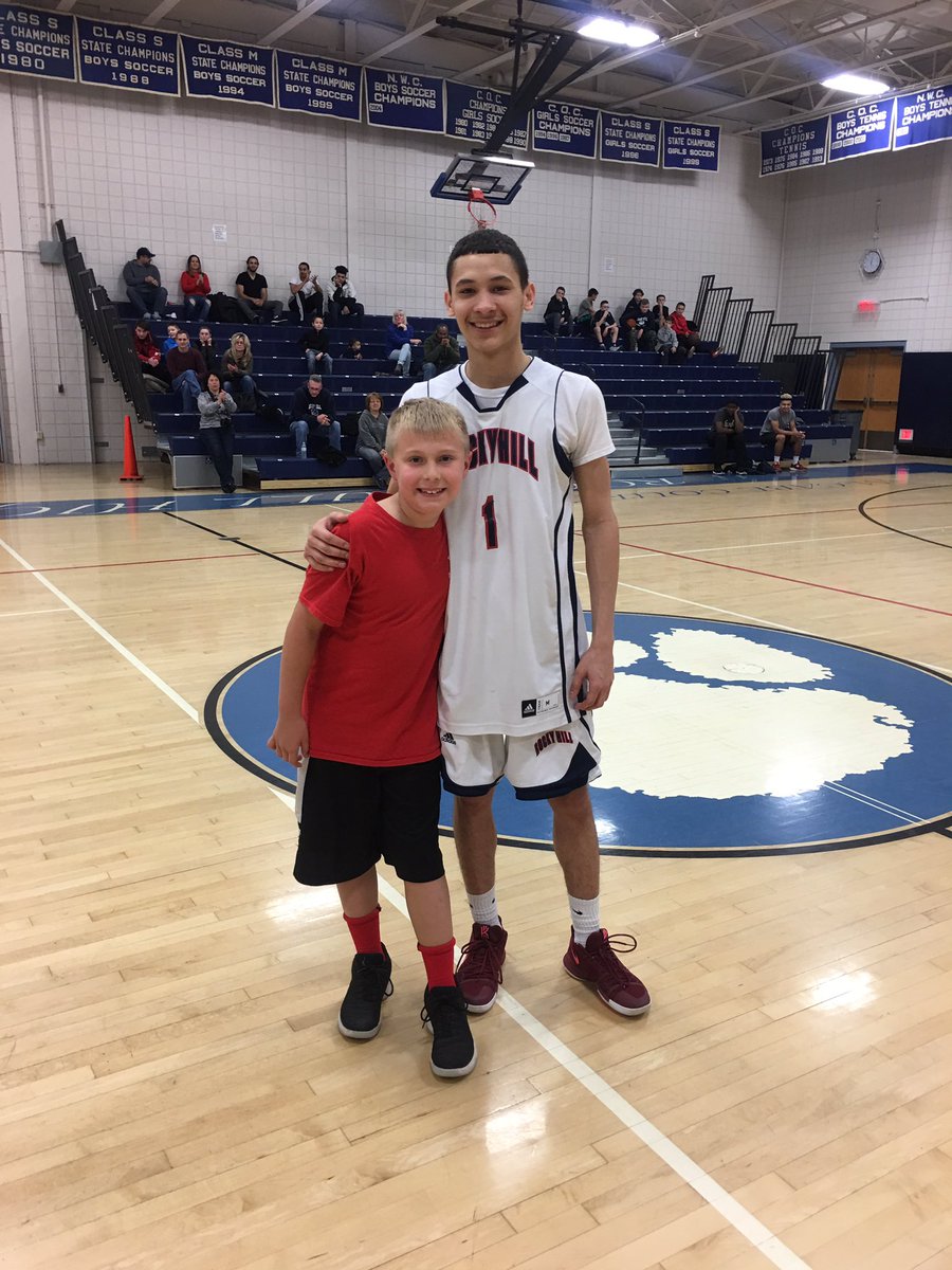CoachDinerman's tweet photo. S/O @Rio_16PR taking down knockout &amp; hot shot with our two youth winners!!! @RHHS_DOG_POUND @RHTerriers #RH🏀FanFest https://t.co/kwGVZ0xk1b
