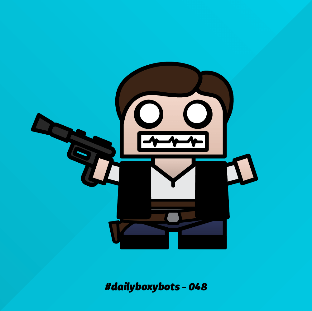 boxybots's tweet photo. "Tell Jabba I've got his money." Whipped up everyone's favorite space vigilante for tonight's #DailyBoxybots challenge 😄 https://t.co/Igkgd9OmNK
